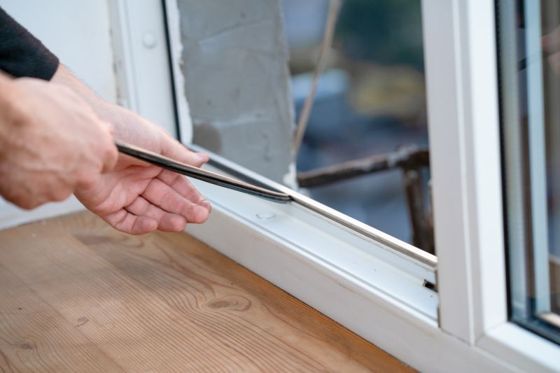 Close-up of Window Sealing and Insulation